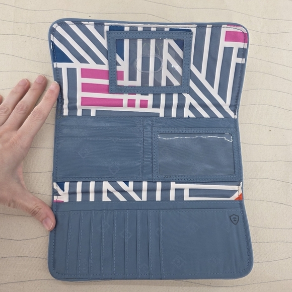 Vera Bradley Womems Crossbody Hip Pack & Wallet Blue Painted Medallons Bag Purse - Picture 13 of 14